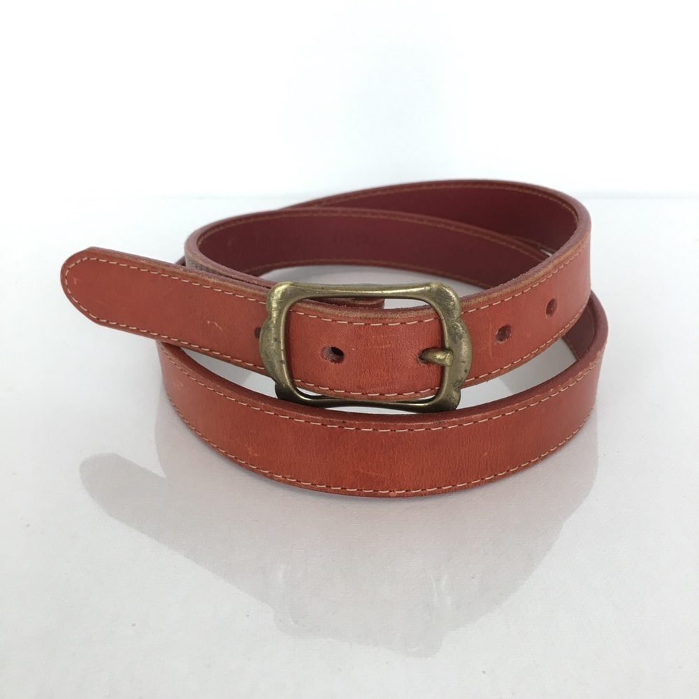 Martin Dingman Men’s Brown Leather Belt Size XL Italian Made Preppy Old Money